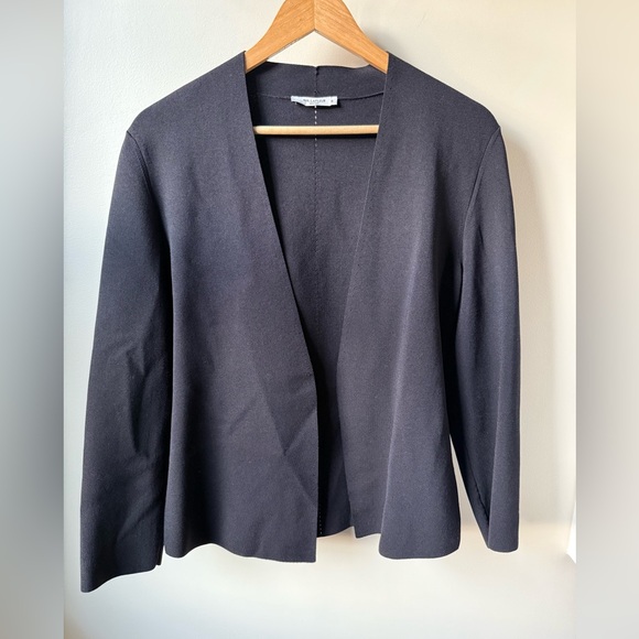 MM Lafleur Sweaters - MM LAFLEUR Woolf Jardigan Jacket Cardigan Sweater Black Minimalist Luxury XL